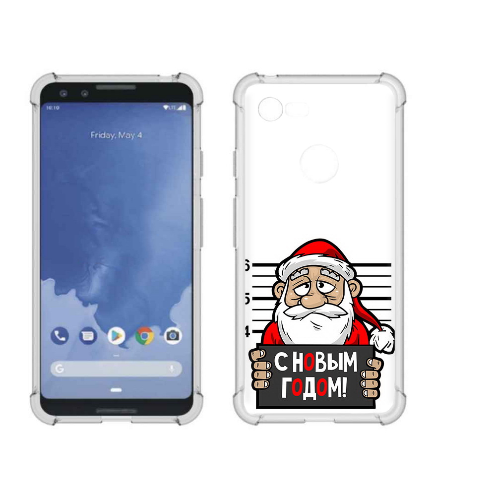 

Чехол MyPads Tocco для Google Pixel 3 ДМ с новым годом заключенный, Прозрачный, Tocco