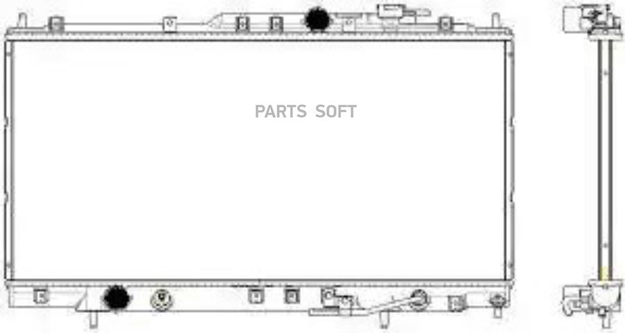 

Радиатор mitsubishi eclipse 00- 2.4 i 16v