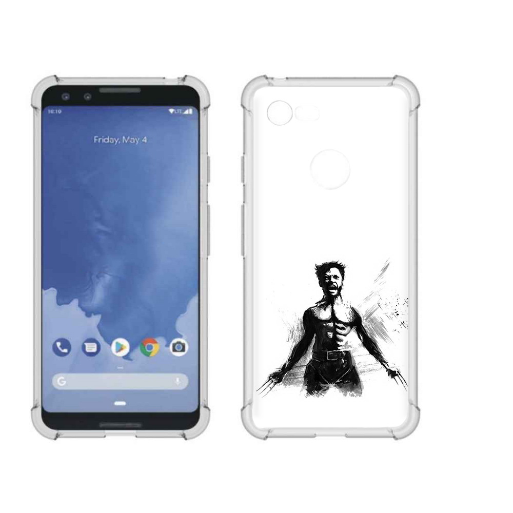 

Чехол MyPads Tocco для Google Pixel 3 росомаха, Прозрачный, Tocco