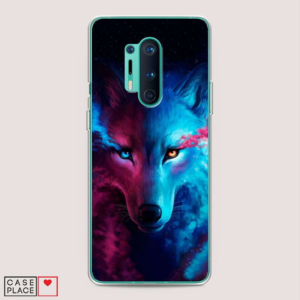 

Чехол Awog на OnePlus 8 Pro / ВанПлас 8 Pro "Волшебный волк", Черный;серый, 151050-1