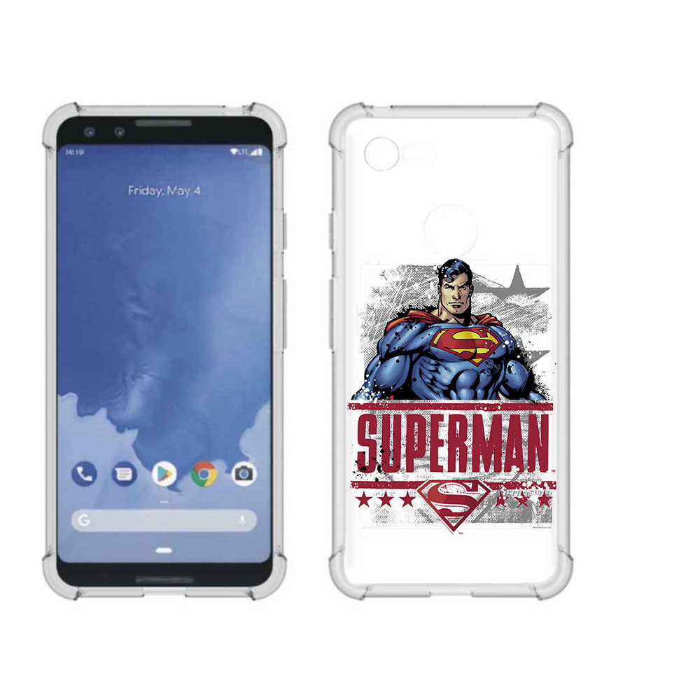 

Чехол MyPads Tocco для Google Pixel 3 рисунок супермен, Прозрачный, Tocco