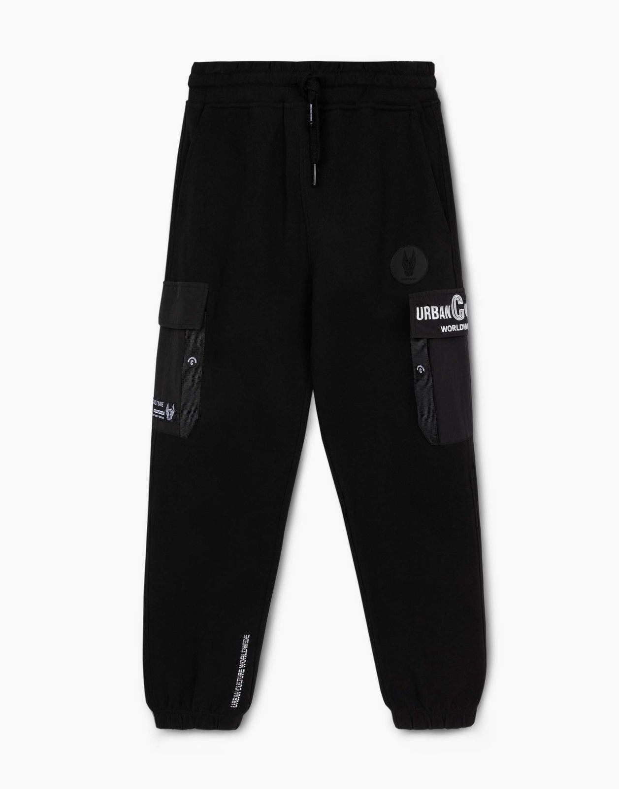 Спортивные брюки для мальчика Gloria Jeans BAC012308 черный 8-10л/140