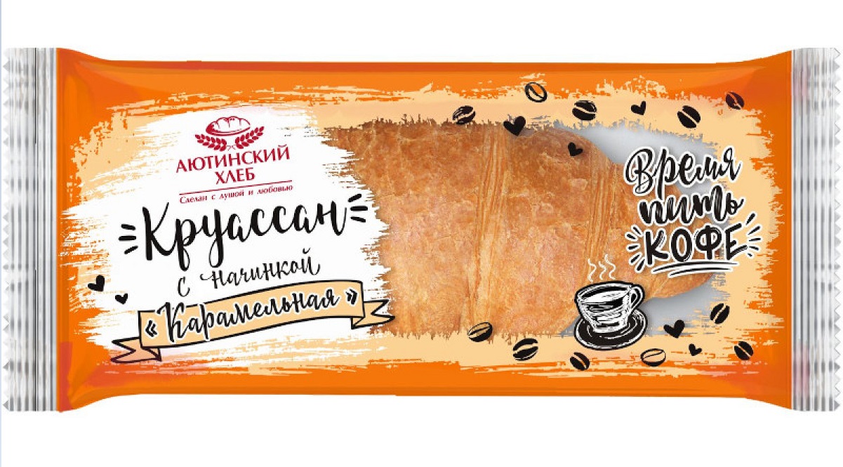 

Круассан Аютинский хлеб с карамельной начинкой, 75 г