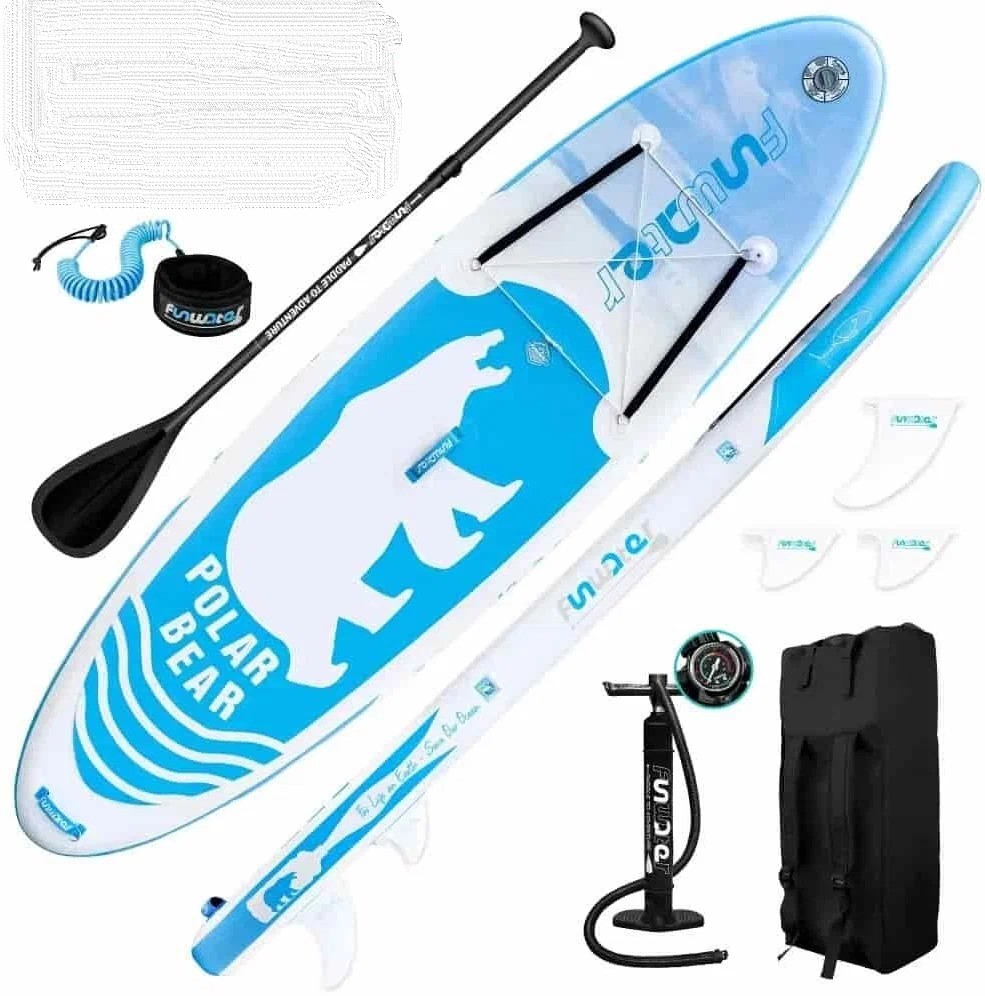 Sup-доска FunWater Polar Bear 320х84х15cm с крепленьем для сиденья