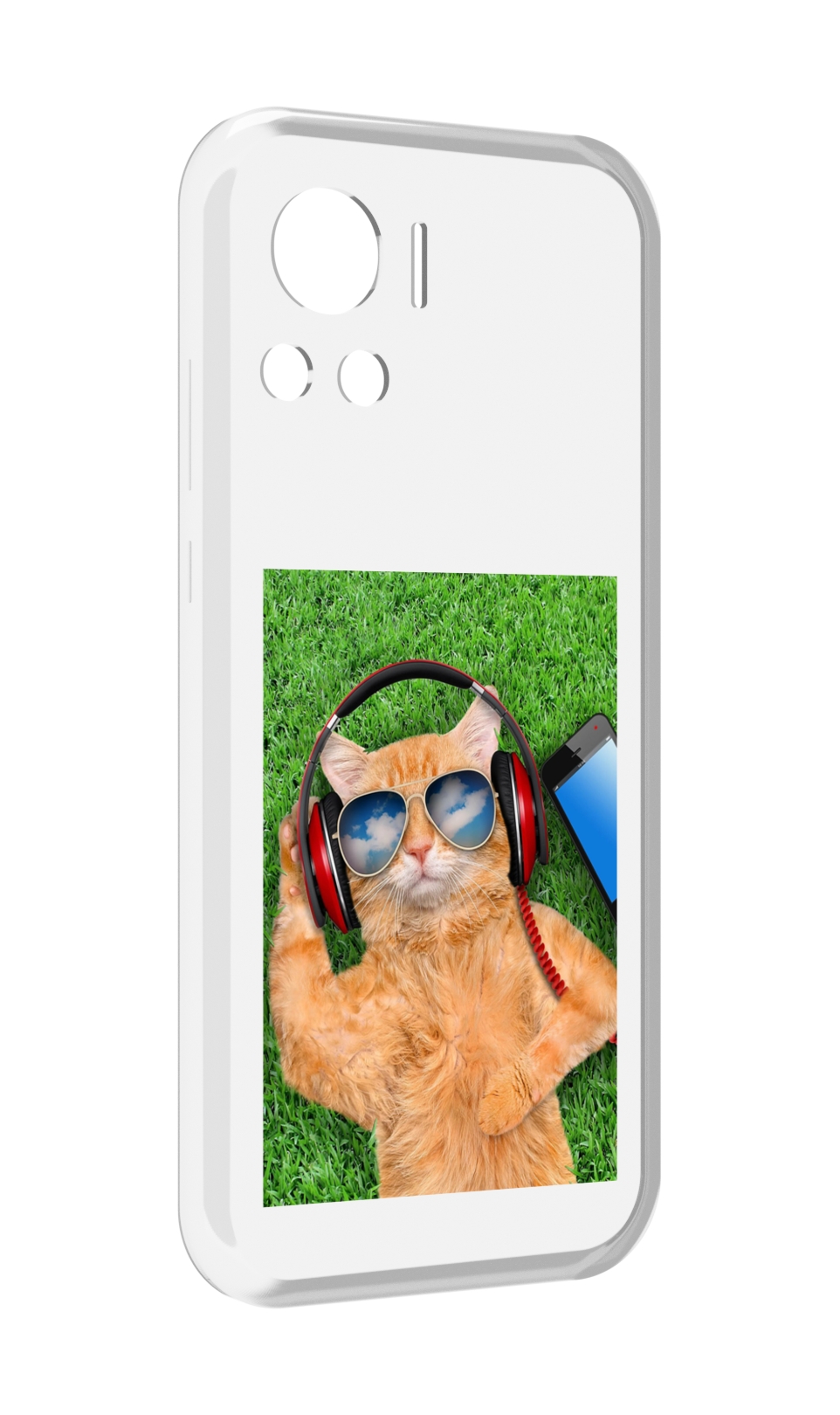 

Чехол MyPads Кот-кайфарик для Motorola Edge 30 Ultra, Прозрачный, Tocco
