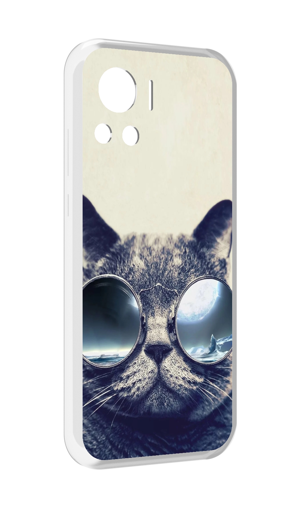

Чехол MyPads Кот-в-очках-2 для Motorola Edge 30 Ultra, Прозрачный, Tocco