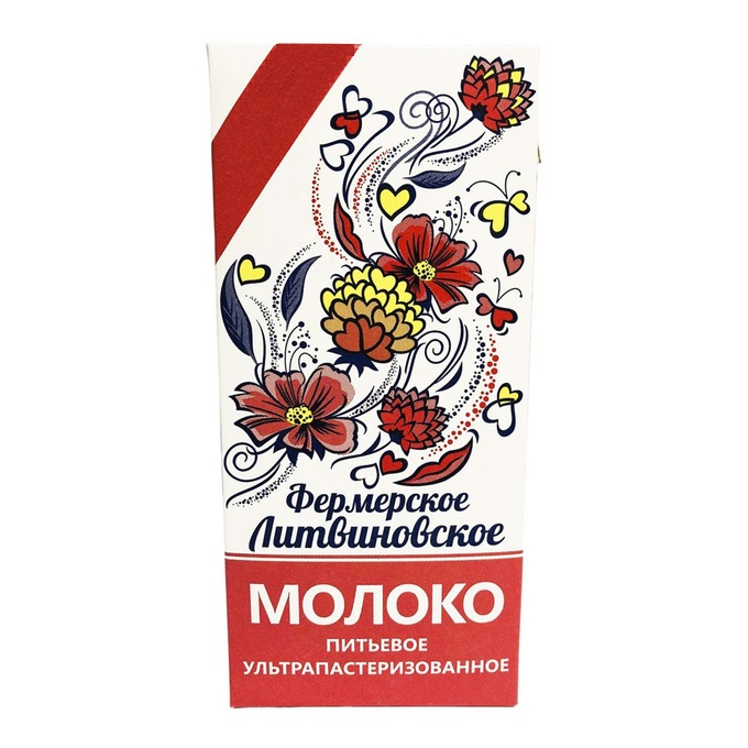 

Молоко Фермерское Литвиновское ультрапастеризованное, 6%, 1 л