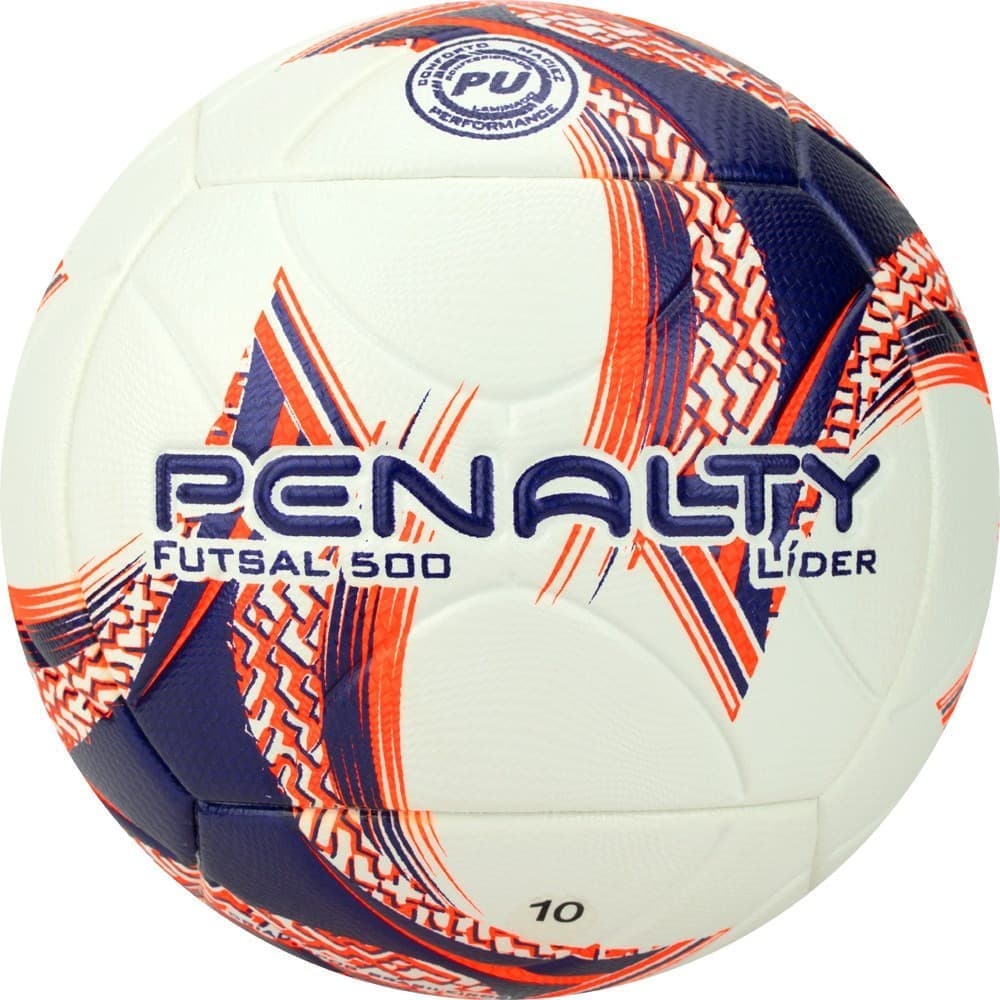 Penalty BOLA FUTSAL LIDER XXIII Мяч футзальный Белый/Фиолетовый/Оранжевый 4