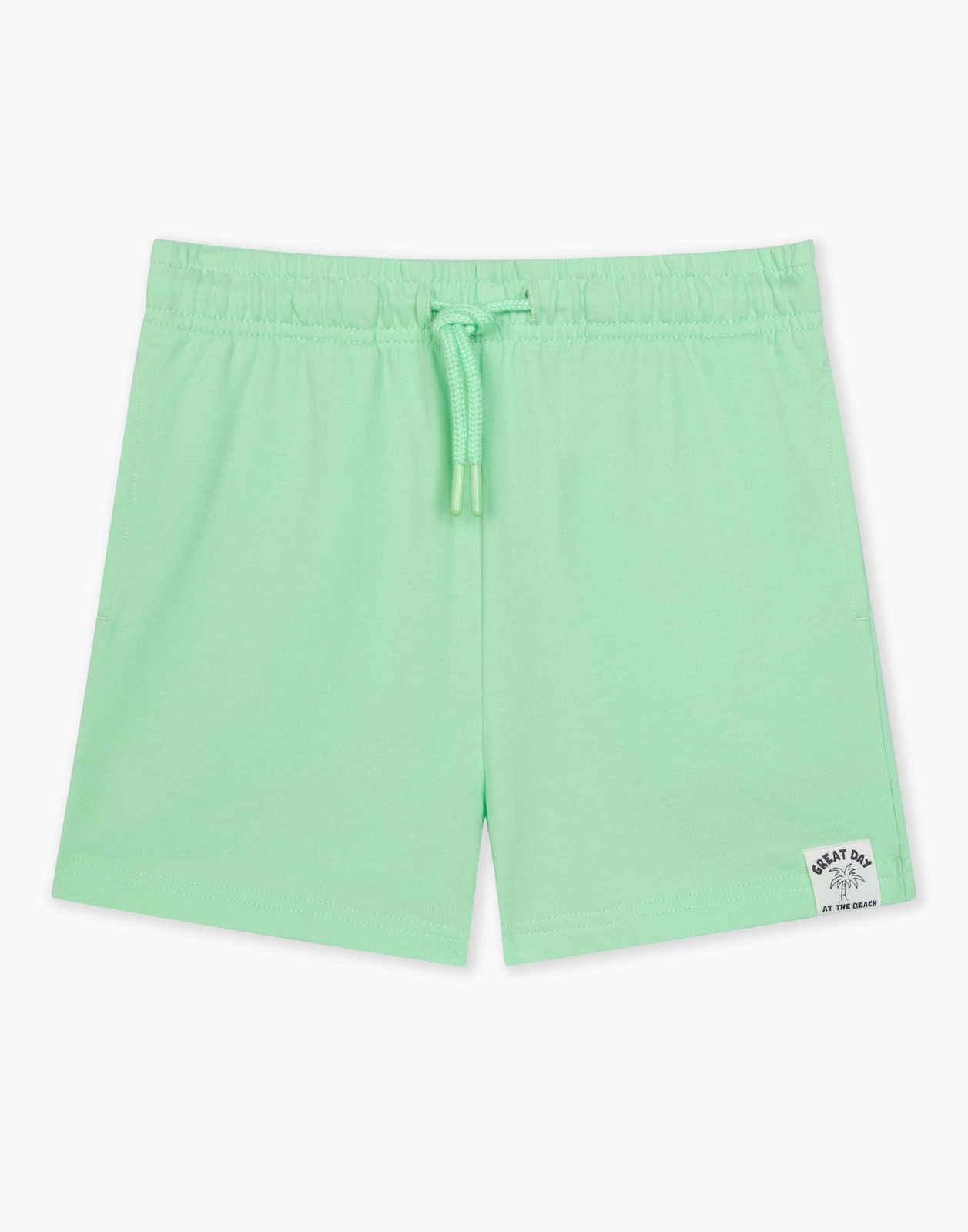 Спортивные шорты для мальчика Gloria Jeans BSH007353 зеленый 6-8л/128