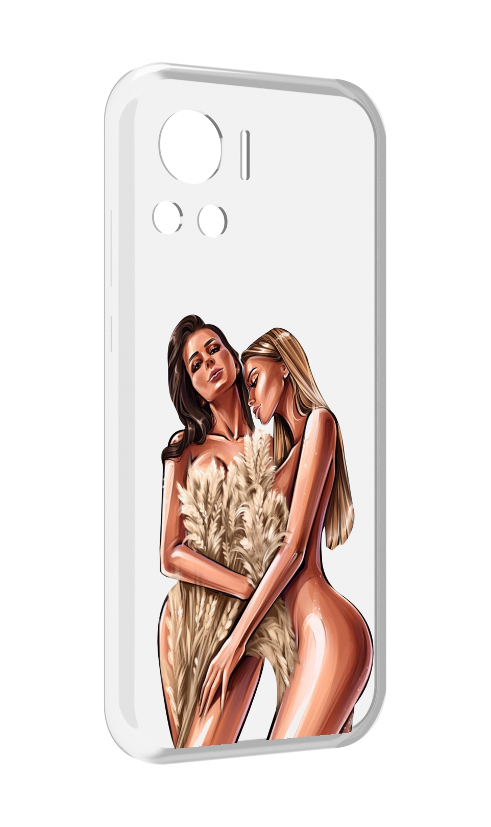 

Чехол MyPads Иллюстрированные-девушки женский для Motorola Edge 30 Ultra, Прозрачный, Tocco