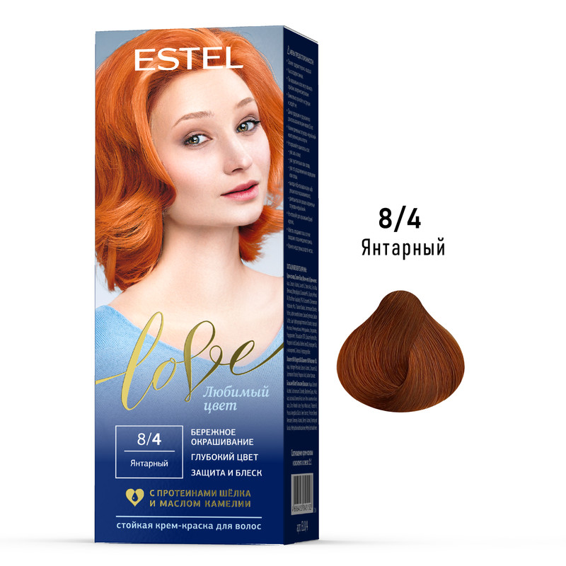 Краска для волос ESTEL LOVE 84 янтарный 505015 мл 354₽