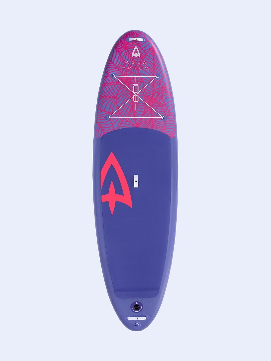 SUP доска надувная Aqua Arrow 10.8 ART Purple Leaf