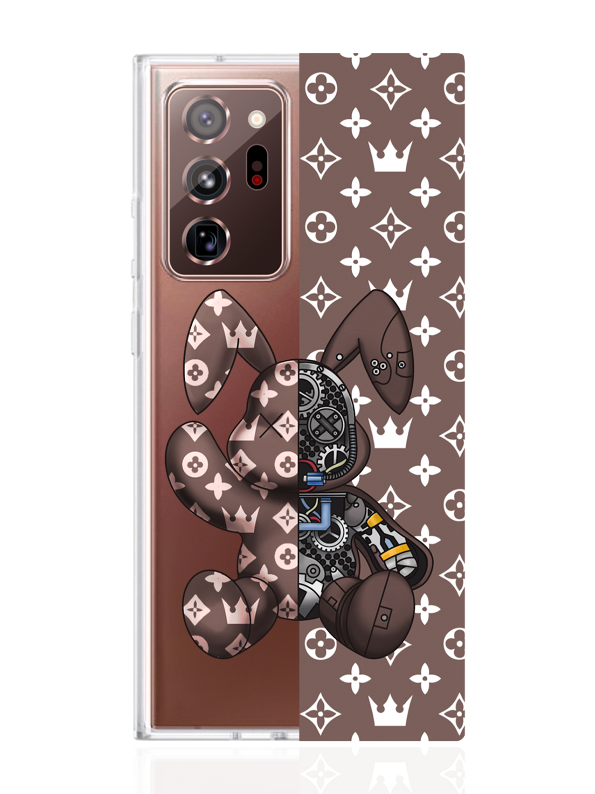 

Чехол MustHaveCase для Samsung Galaxy Note 20 Ultra Bunny Коричневый прозрачный, Samsung Galaxy Note 20 Ultra Bunny Коричневый