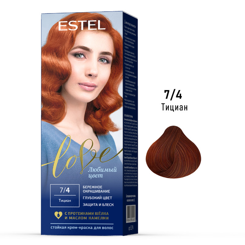 Краска для волос ESTEL LOVE 74 тициан 505015 мл 489₽