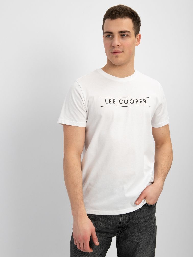 

Футболка мужская Lee cooper MT2A122133BSLC1/WH белая M, Белый, MT2A122133BSLC1/WH