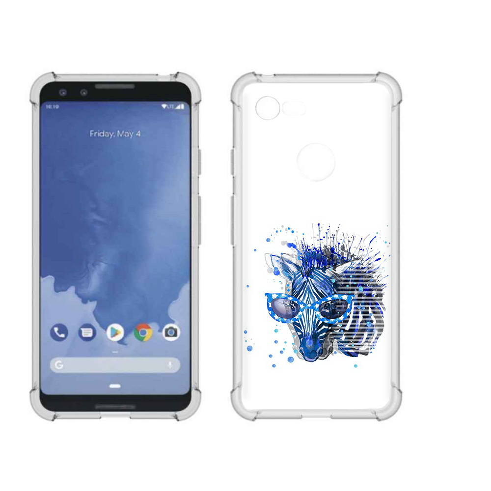 

Чехол MyPads Tocco для Google Pixel 3 расплывчатая зебра, Прозрачный, Tocco