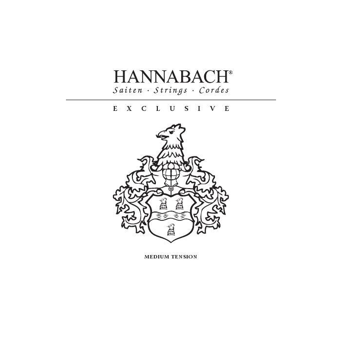 

Комплект струн для классической гитары Hannabach, среднее натяжение, Exclusive Black