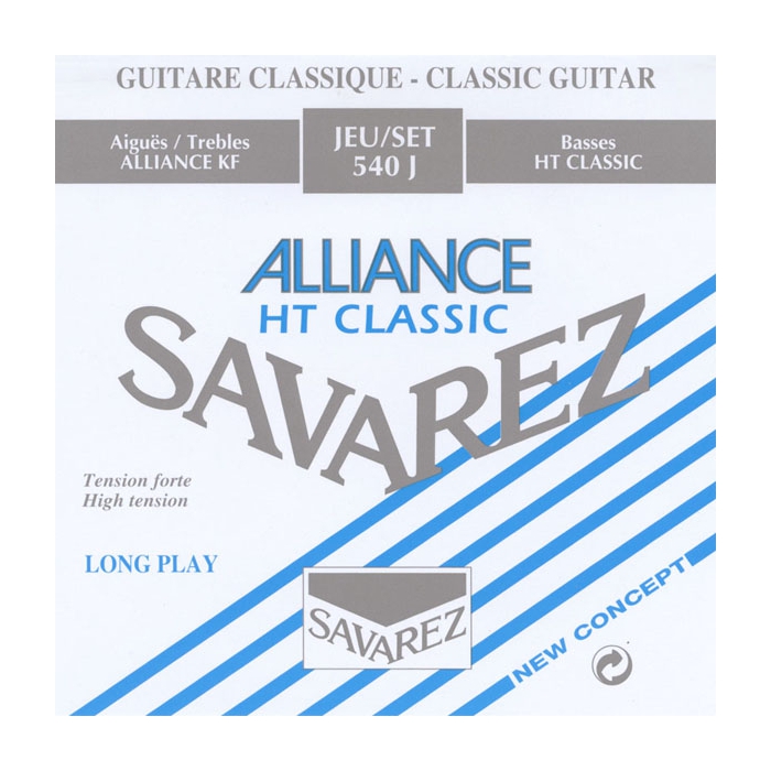 Комплект струн для классической гитары Savarez Alliance HT Classic 540J, посереб,
