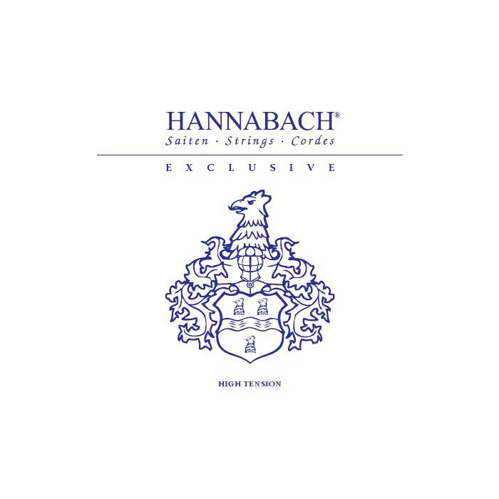фото Комплект струн для классической гитары hannabach, сильное натяжение, exclusive blue exclht