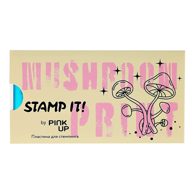 Пластина для стемпинга Pink Up stamp it mushroom print сталь 269₽