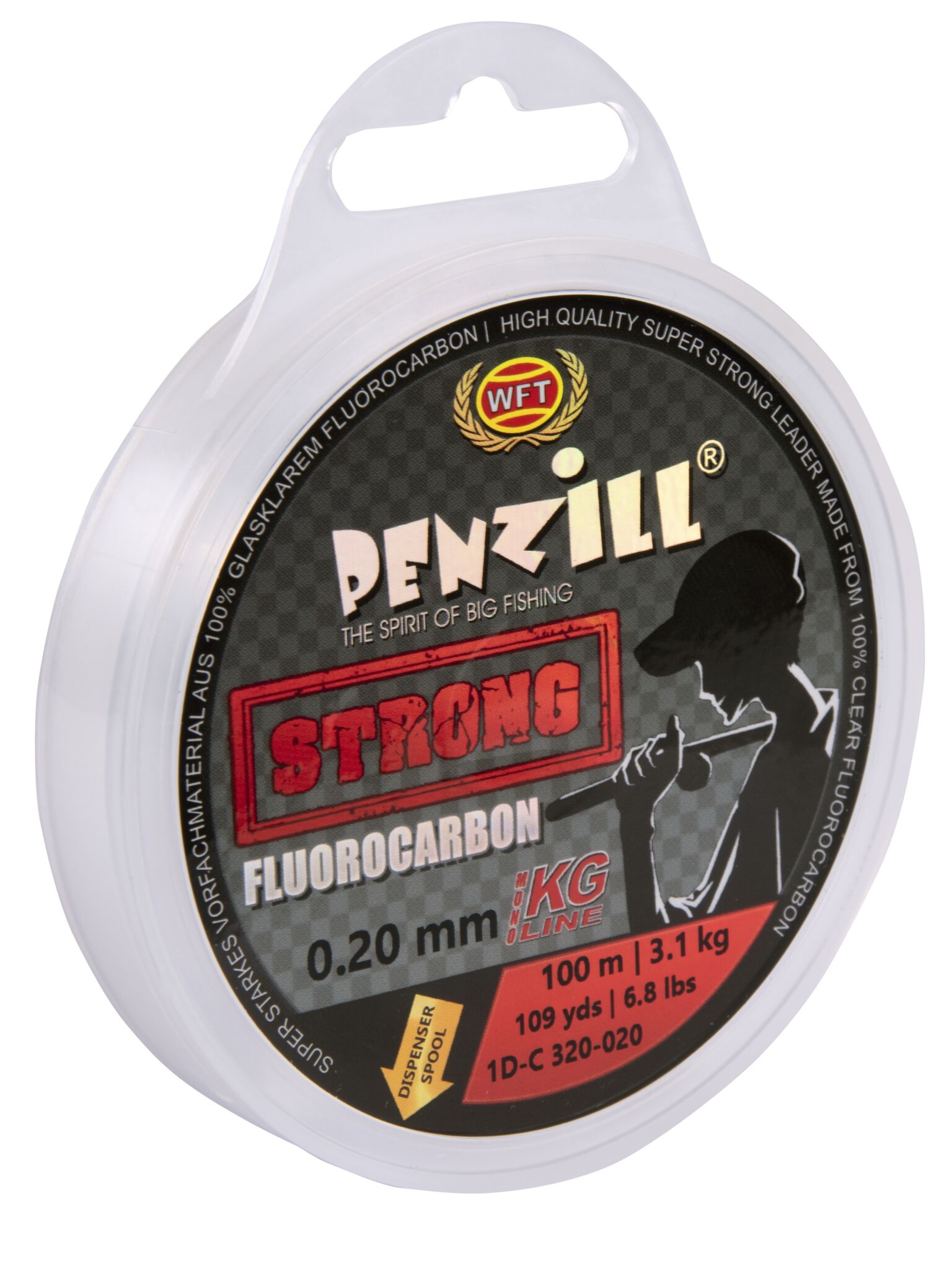 фото Леска монофильная wft penzill fluorocarbon strong 100/020