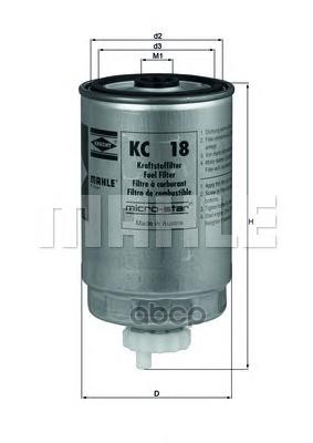 

Фильтр топливный Mahle/Knecht kc18