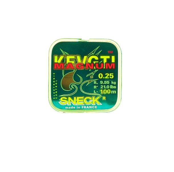 фото Леска монофильная sneck magnum lightgreen, 0,25/26mm, 100m, 1 штука