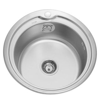 Мойка врезная SINKLIGHT N 510 0.8/180 1E матовая