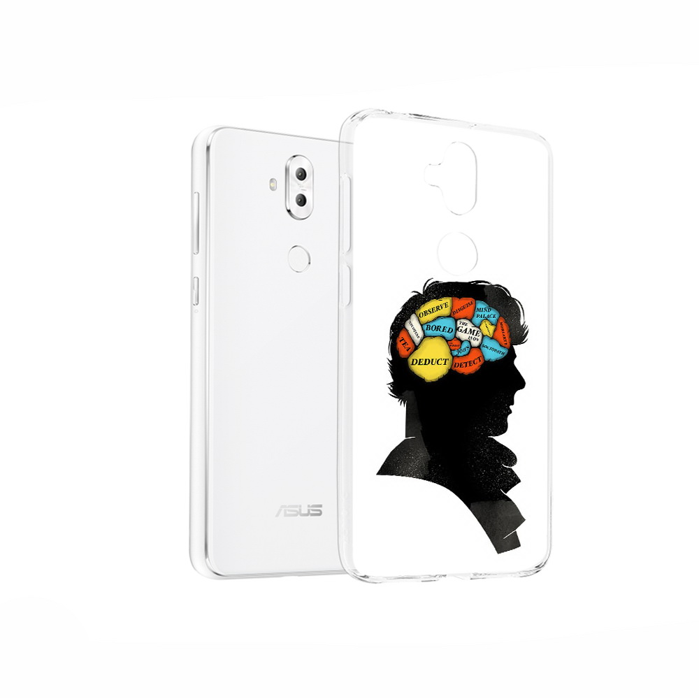 

Чехол MyPads Tocco для Asus ZenFone 5 Lite (ZC600KL) темный рисунок, Прозрачный, Tocco