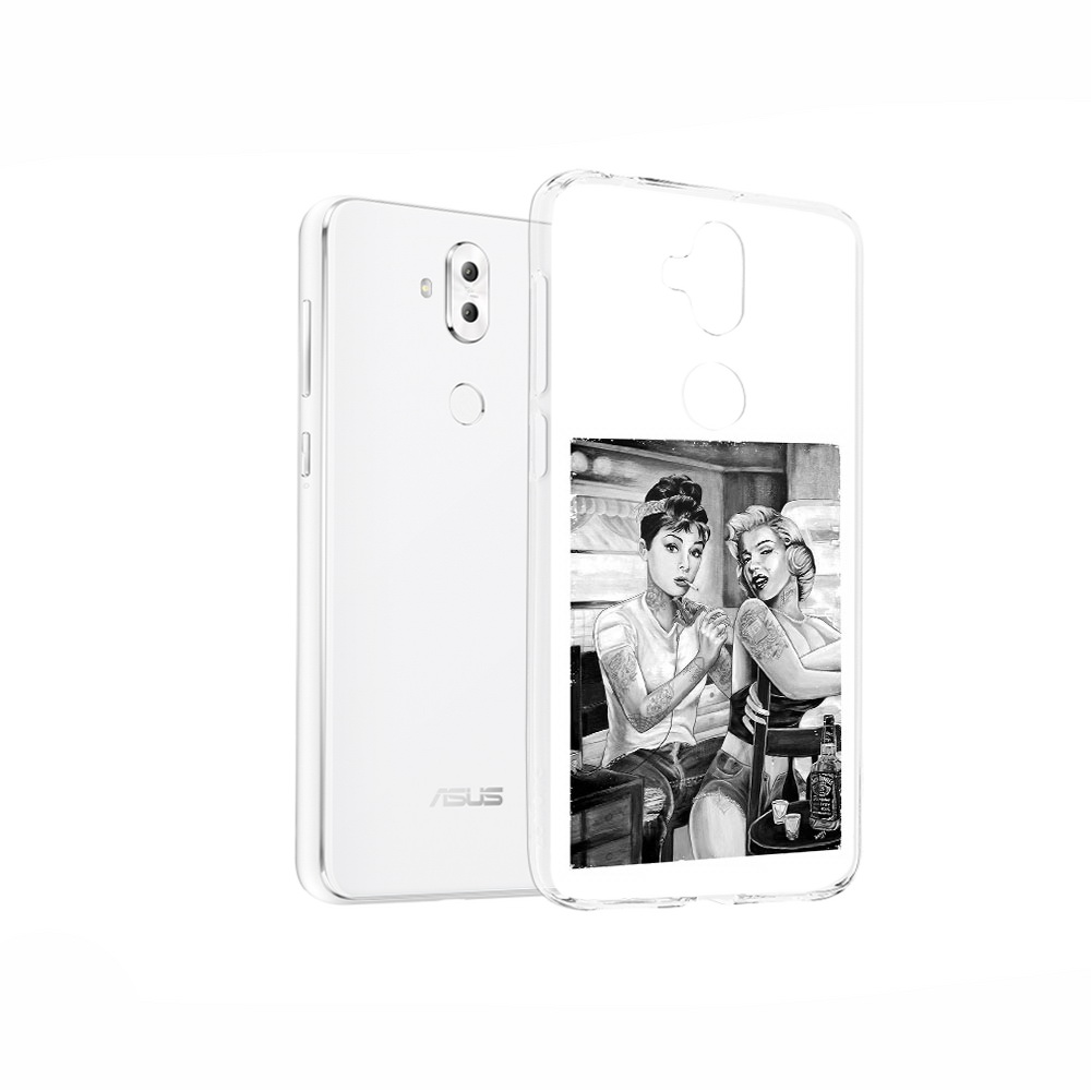 

Чехол MyPads Tocco для Asus ZenFone 5 Lite (ZC600KL) тату мастер, Прозрачный, Tocco