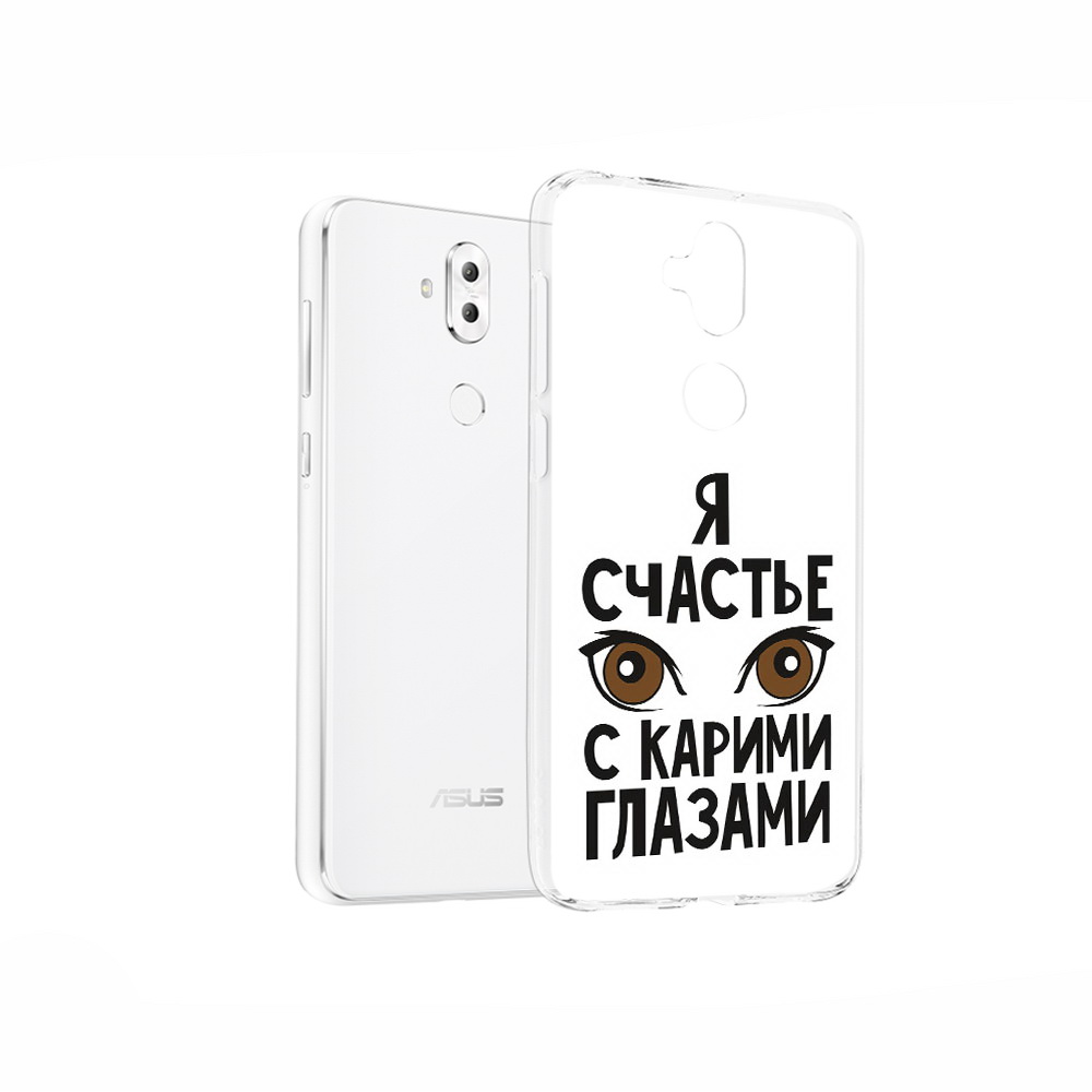 

Чехол MyPads Tocco для Asus ZenFone 5 Lite (ZC600KL) счастье с карими глазами, Прозрачный, Tocco