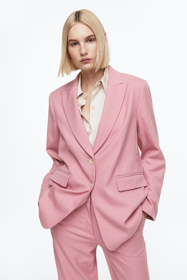 Пиджак женский H&M 1138560003 розовый L (доставка из-за рубежа)