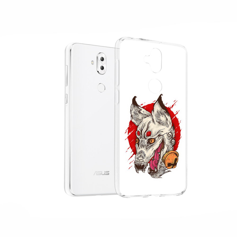 

Чехол MyPads Tocco для Asus ZenFone 5 Lite (ZC600KL) страшная собака, Прозрачный, Tocco