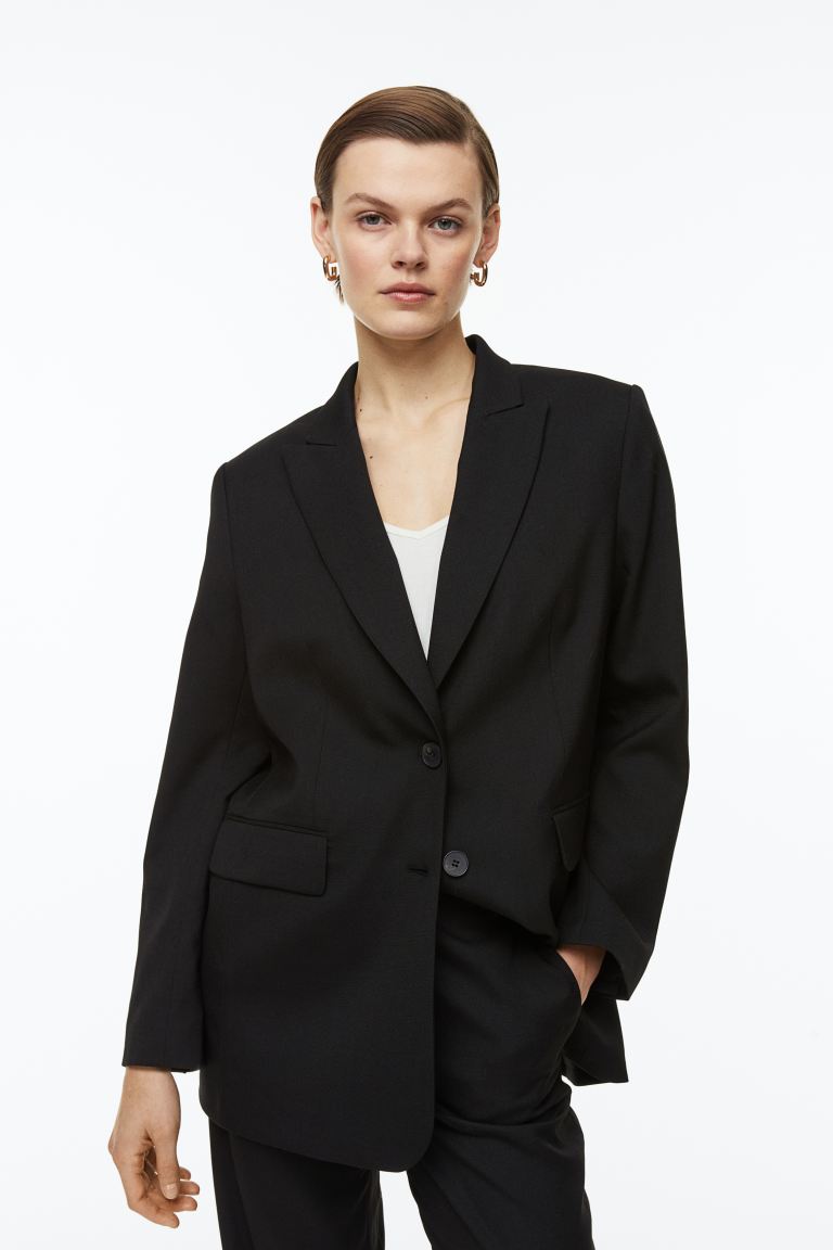

Пиджак женский H&M 1138560001 черный XL (доставка из-за рубежа), 1138560001