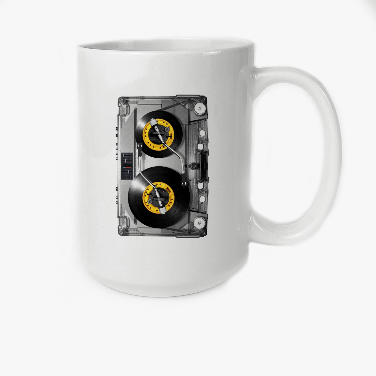 

Кружка CoolPodarok Касета магнитофон пластинки