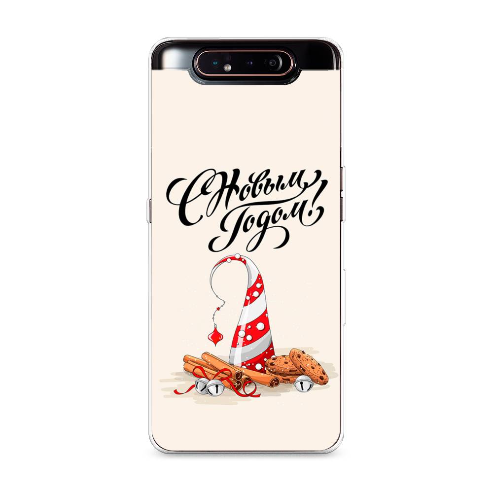 

Чехол на Samsung Galaxy A80 "Подарки на Новый Год", Бежевый;красный;черный, 28350-5