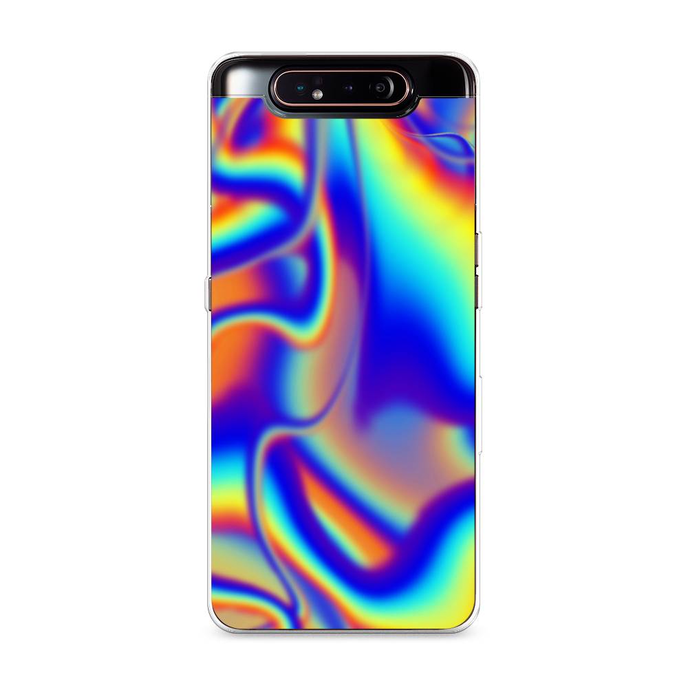 

Чехол на Samsung Galaxy A80 "Яркая голограмма", Разноцветный, 28350-3
