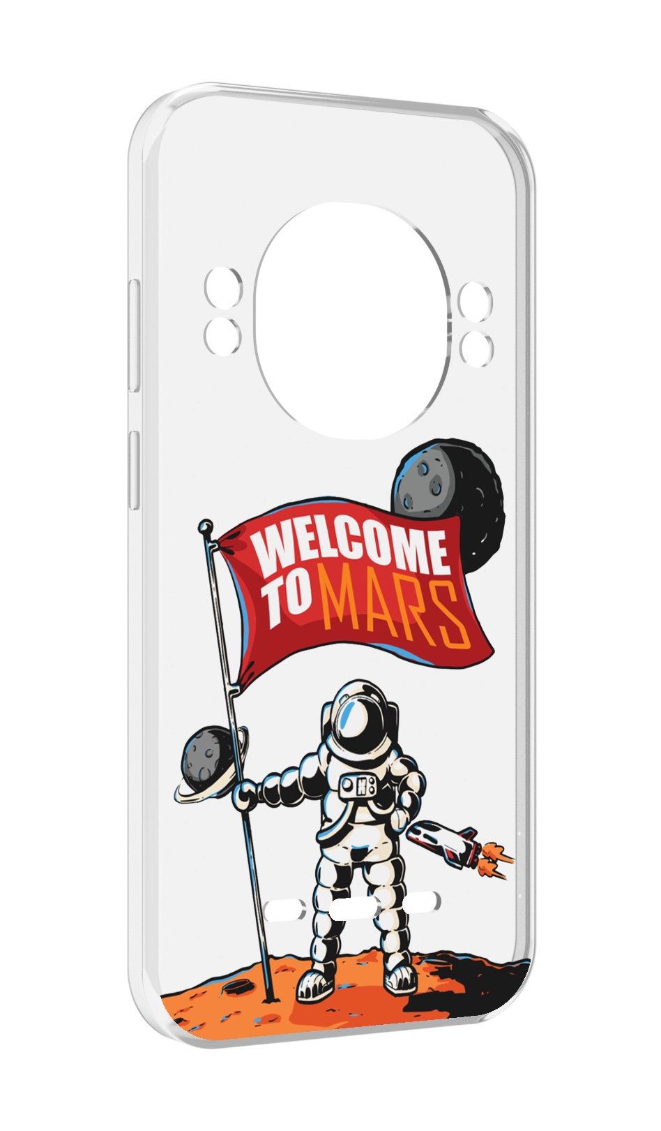 

Чехол Mypads Вэлком-Марс для Ulefone Power Armor 16 Pro, Прозрачный, Tocco