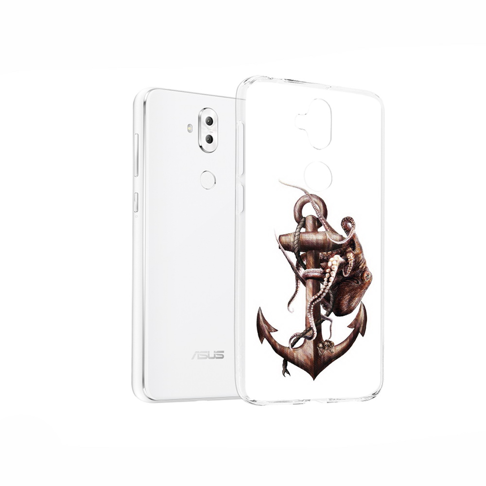 

Чехол MyPads Tocco для Asus ZenFone 5 Lite (ZC600KL) ржавый якорь, Прозрачный, Tocco