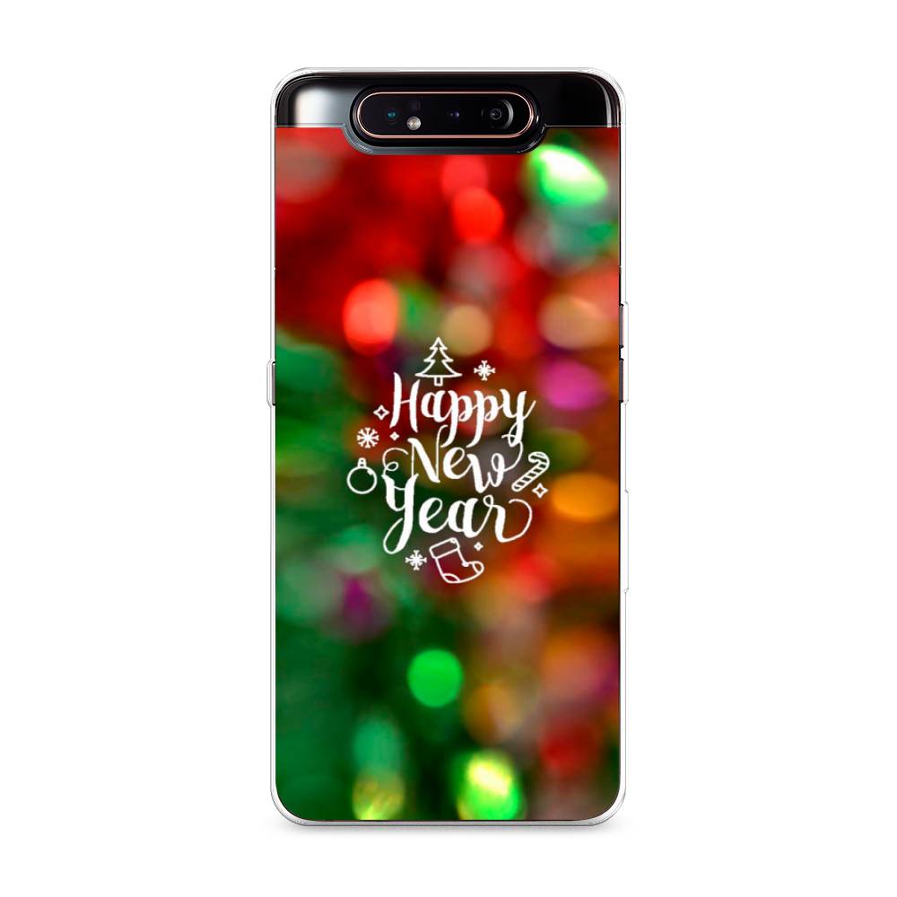 

Чехол на Samsung Galaxy A80 "Новый Год на елке", Зеленый;красный;желтый, 28350-5