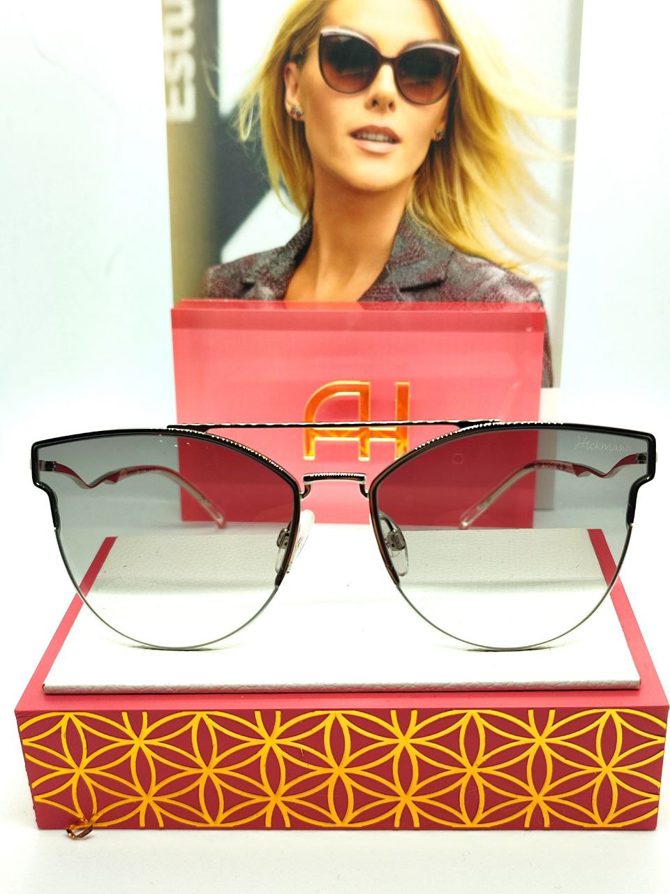 Солнцезащитные очки женские Ana Hickman HI3096E03A серебристые