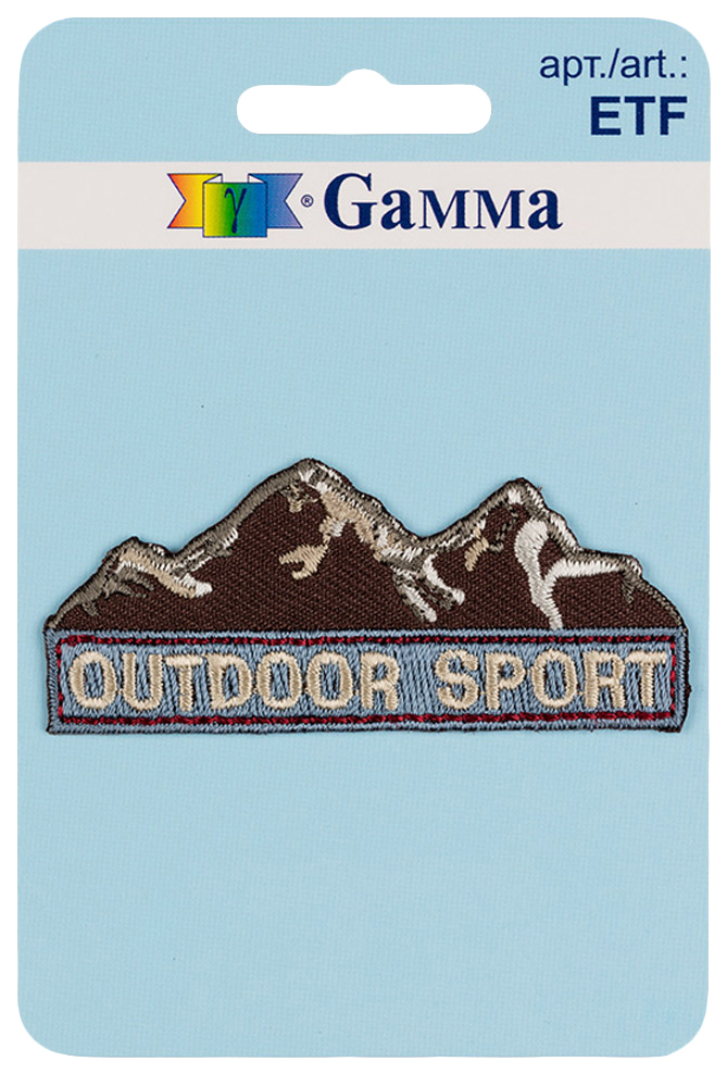 

Термоаппликация Gamma Outdoor Sport 2,8x6,5 см, Коричневый