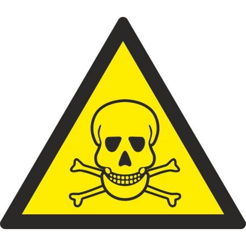 Знак безопасности W03 Опасно. Ядовитые вещества (плёнка,200х200) Технотерра 203996