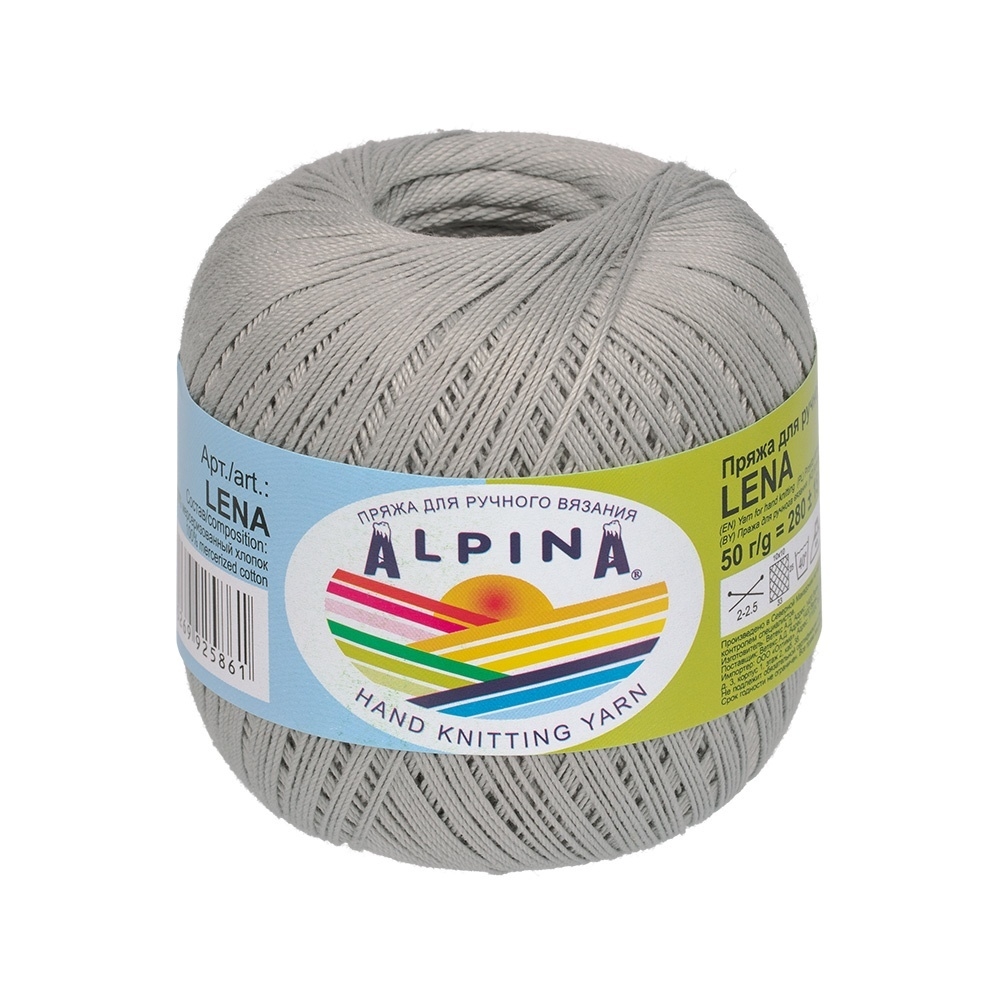 

Пряжа Alpina Lena №41 светло-серый, Lena
