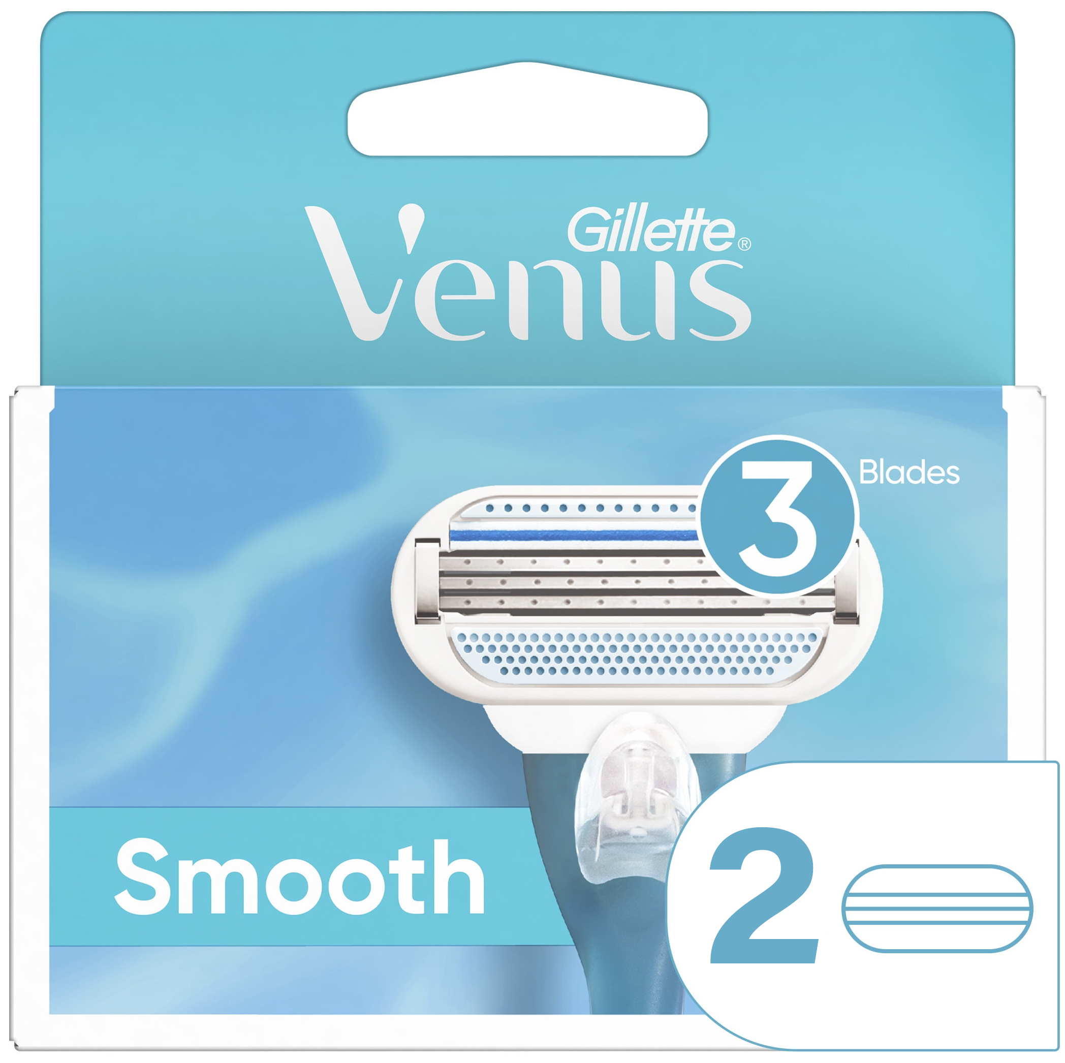 Сменные кассеты для бритвы Gillette Venus Smooth, 1+1 шт (2 шт)