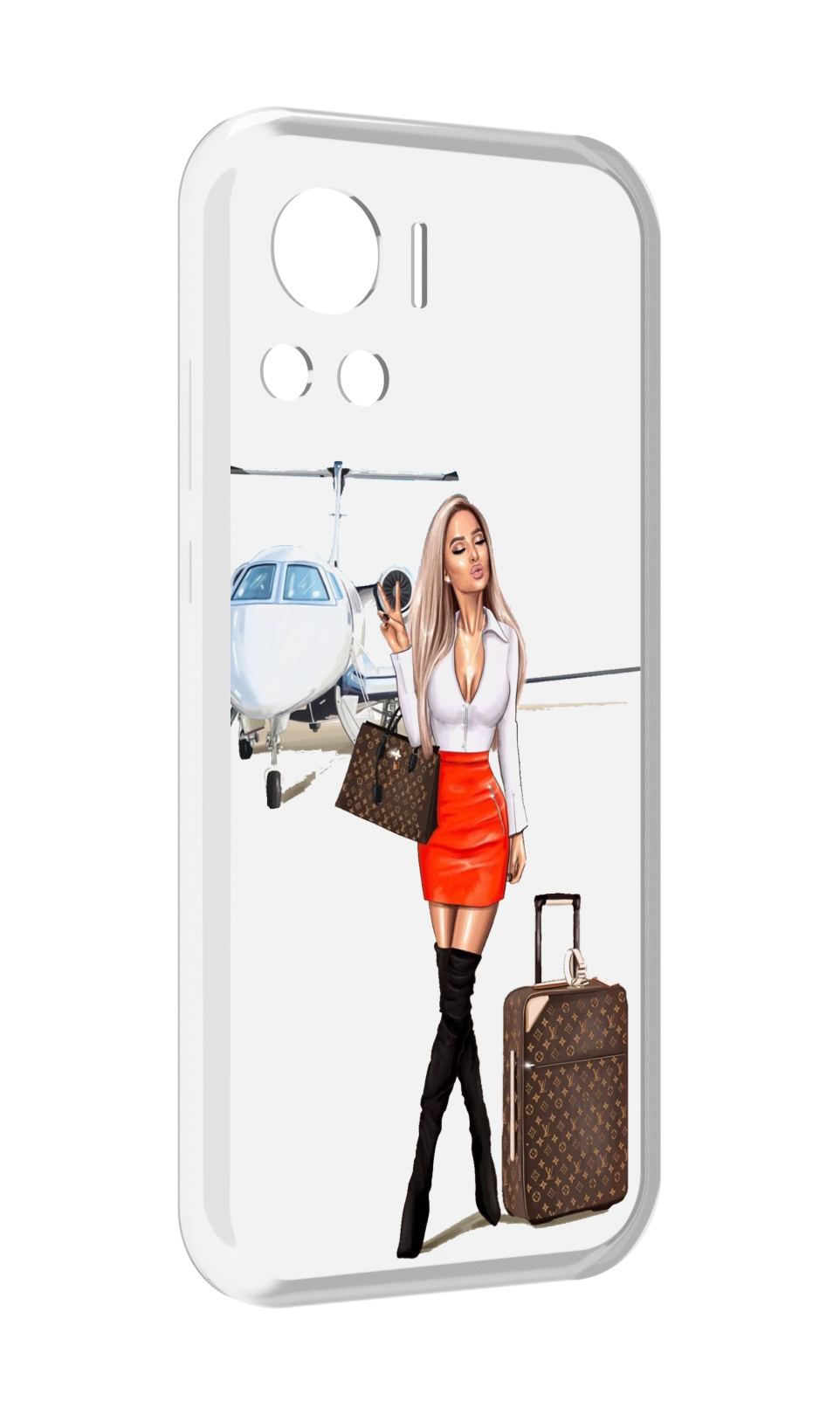 

Чехол MyPads Деловая-девушка женский для Motorola Edge 30 Ultra, Прозрачный, Tocco
