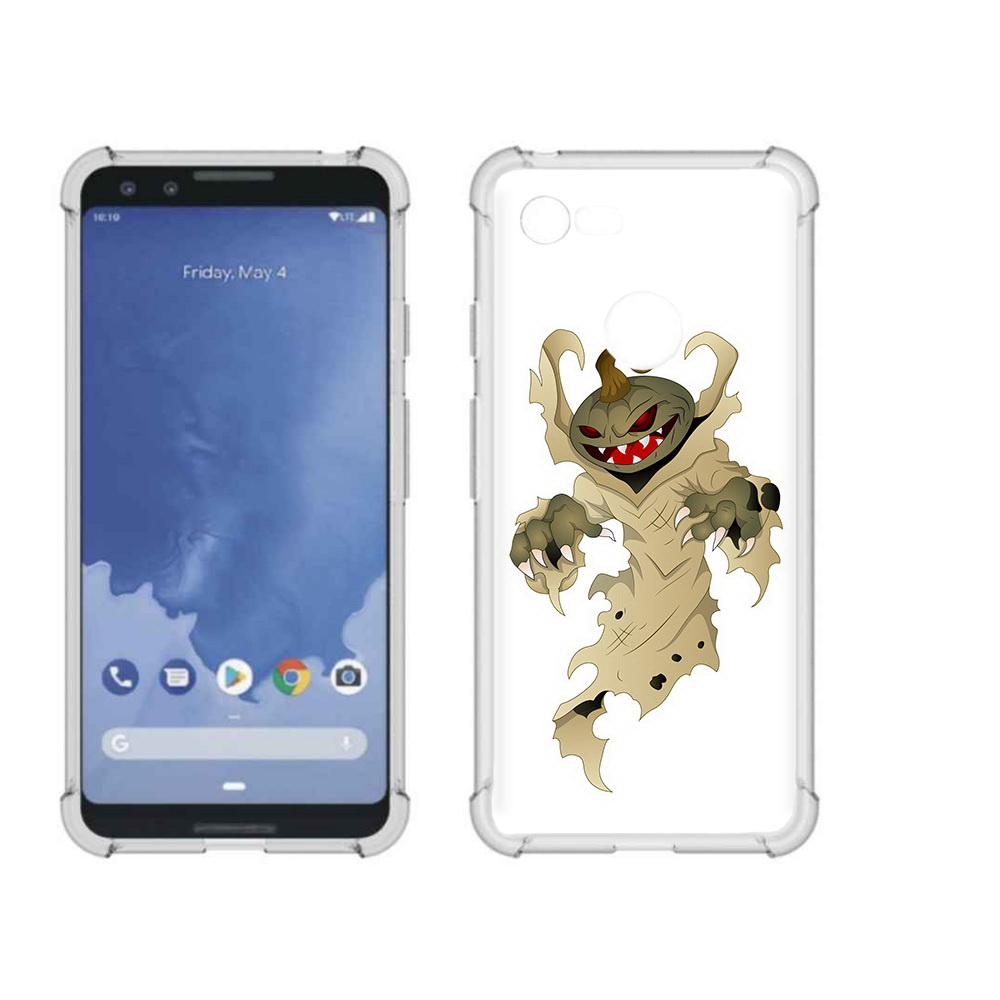 

Чехол MyPads Tocco для Google Pixel 3 призрак хэллоуина, Прозрачный, Tocco