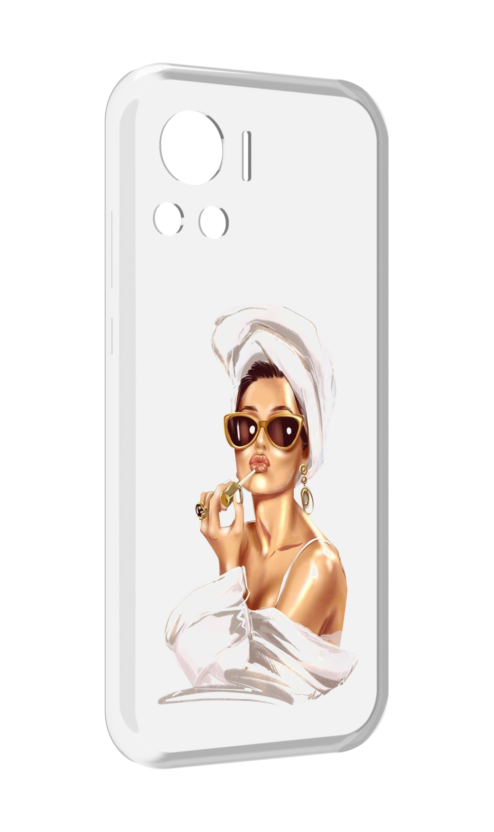 

Чехол MyPads Девушка-утром женский для Motorola Edge 30 Ultra, Прозрачный, Tocco