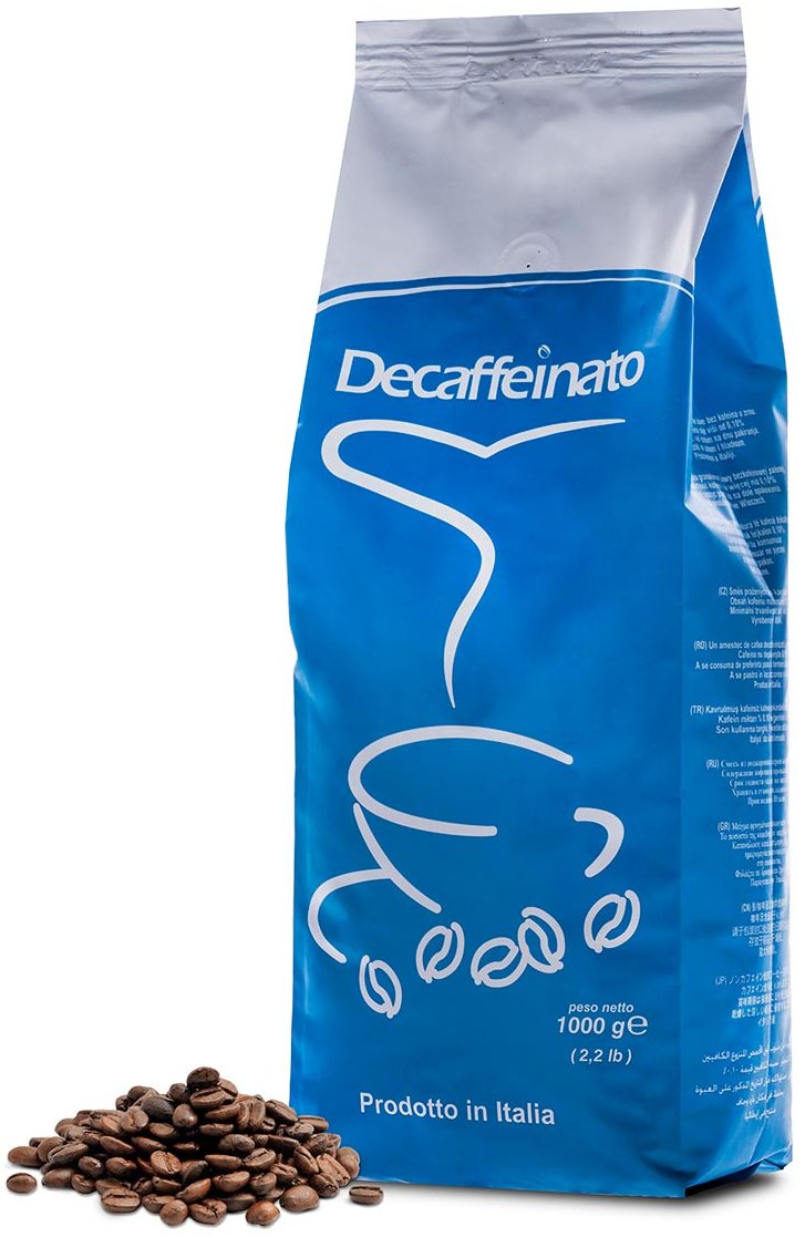 Кофе в зернах Cavaliere Decaffeinato, без кофеина, 1 кг