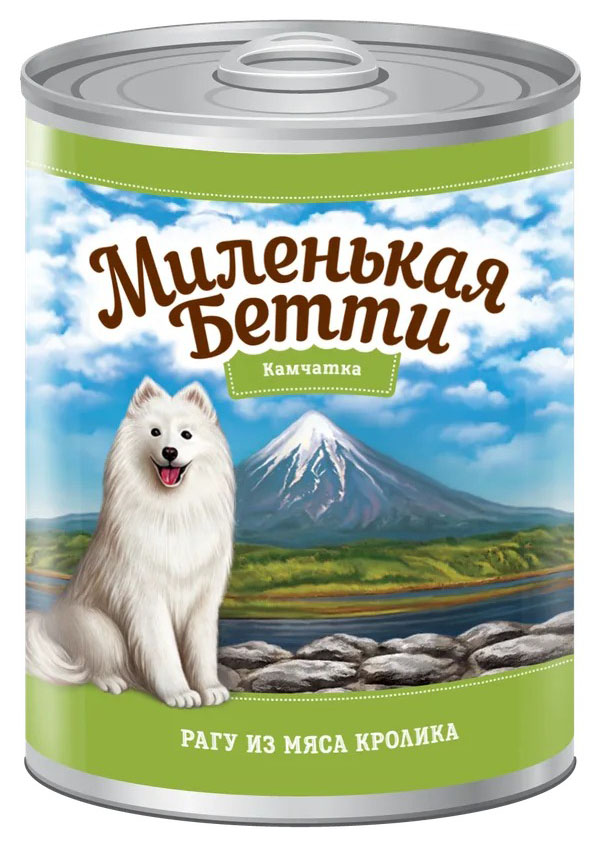 

Влажный корм для собак Миленькая Бетти кролик в желе 400 г